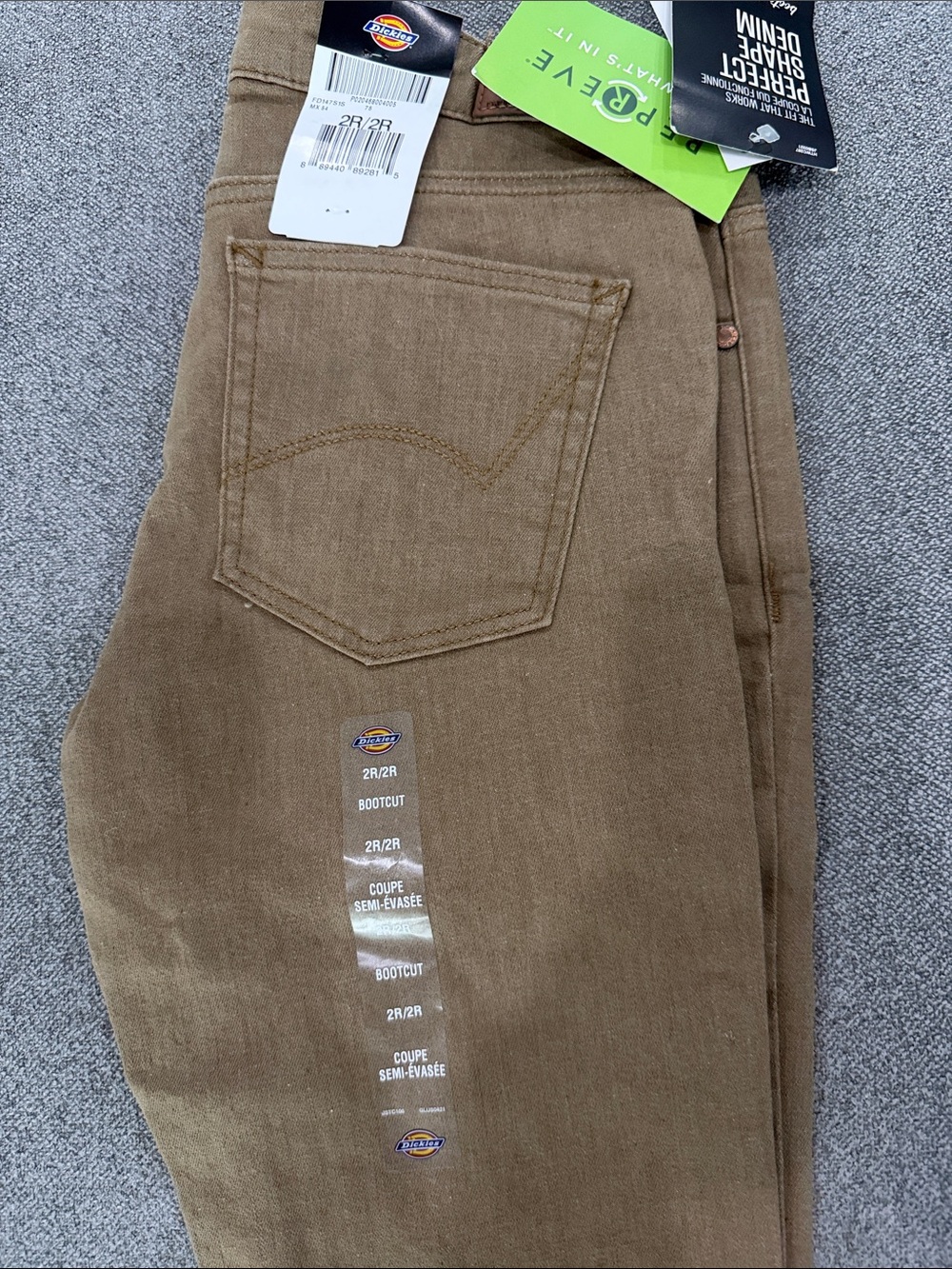 Dickies Women’s Boot Cut Jeans in Brown